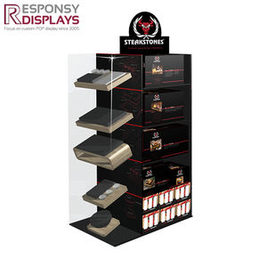 Grand présentoir de sol multifonction en métal personnalisé pour articles de cuisine et ustensiles de cuisine - Product Image 1