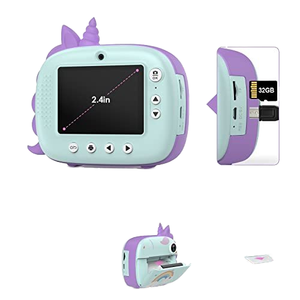 Appareil photo instantané pour enfants, appareil photo numérique instantané, appareil photo selfie, cadeau amusant pour filles et garçons avec carte TF, impression thermique, caméra pour enfants - Product Image 5