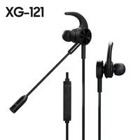 Casque de jeu Esports XG121, écouteurs filaires 3,5 mm pour mobile, PC, streaming en direct, jeux de style PUBG, microphone à double réglage, 1,2 m