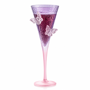 Flûtes à <span class=keywords><strong>champagne</strong></span> en cristal soufflé à la main en forme de papillon, verres à vin mousseux décoratifs de luxe pour mariages, banquets, hôtels - Product Image 1