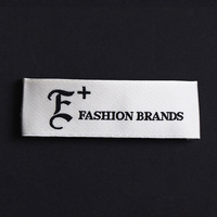 Étiquette d'entretien de vêtements imprimée en tissu polyester personnalisé à bas quantité minimale de commande Instruction en coton Étiquette de vêtement d'avertissement Étiquettes en satin Étiquette d'entretien de lavage