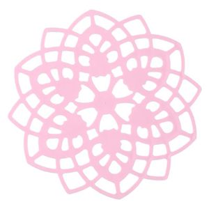 Silicone Flower Shape Heat Resistant <b>Mat</b> Anti Slip Quick Dry Table Pad For Kitchen Dining Cup <b>Plate</b> Protection - Product Image 3