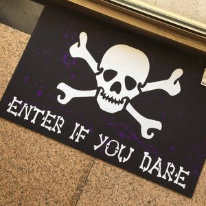 Tapis de porte d'entrée d'Halloween personnalisés imprimés pour l'extérieur - Product Image 2