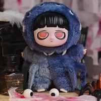Authentique K.daydream Kiki Little Key Pendentif en peluche Elfe de nuit style gothique, objet de collection tendance en ABS de 14 cm, Boîte mystère, Cadeau d'anniversaire