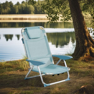 गार्डन बीच के लिए फोल्डेबल रेक्लाइनिंग चेयर एल्यूमीनियम हल्का आउटडोर पोर्टेबल - Product Image 5