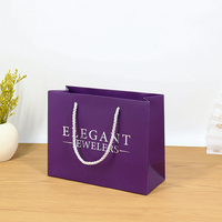 Sac en papier de luxe personnalisé avec logo imprimé pour cosmétiques, cadeaux et shopping, avec poignée, en papier couché