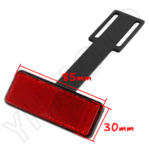 Support de plaque d'immatriculation universel pour moto YHMOTO, éliminateur de garde-boue avec réflecteur arrière - Product Image 6