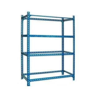 Estante de almacenamiento de <span class=keywords><strong>metal</strong></span> de esquina sin tornillos de 5 niveles al por mayor, estante de almacenamiento de almacén, estante de almacenamiento de ángulo ranurado - Product Image 3