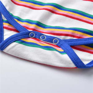 Venta al por mayor de camisetas a rayas de verano, monos, pijamas y conjuntos de mezclilla para bebés varones de proveedor chino - Product Image 5