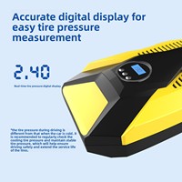 Smart Tire Inflator Pump with Digital Pressure Gauge 12V Portable Air Compressor Auto Shut Off for Vehicle Tire Inflation
