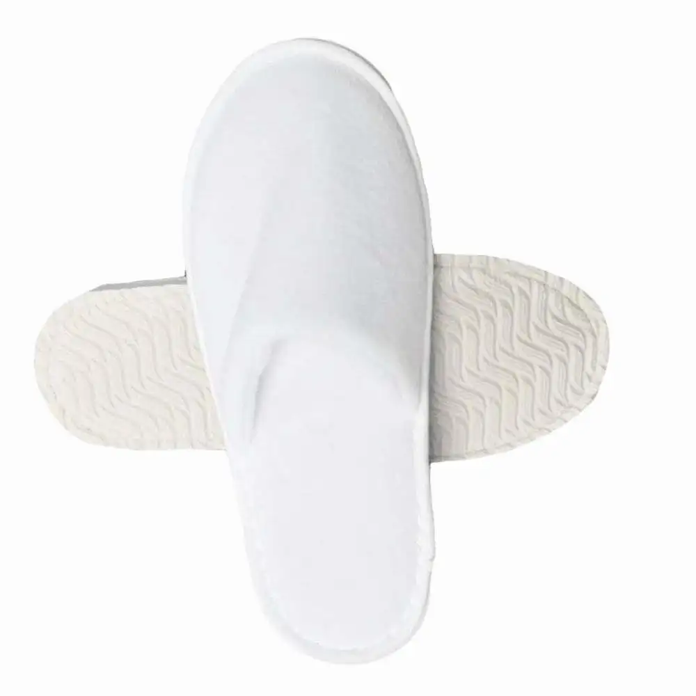 SANHOO Luxury Hotel Equipment And Toolse Slippers Velour Designer Hotel Slippers EVA Sole Hotel Non Woven Slippers