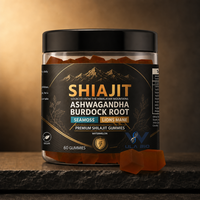 Gummies de Shilajit de l'Himalaya avec Ashwagandha, Sea Moss, Lion's Mane, 105+ Oligo-éléments, Marque Privée OEM