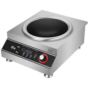 220V 3500w stainless counter-top electric commercial industrial wok station induction cooker