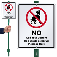 LawnBoss Sign & Stake Kit: Los niños juegan aquí, por favor, No orinar (con el símbolo prohibido de orinar de perros) - Product Image 3