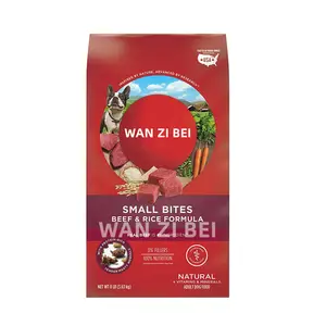 OEM/ODM WANZIBEI SmartBlend doğal yetişkin sığır eti ve pirinç küçük alıntılar kuru köpek maması-evcil hayvan takviyesi-köpek bisküvi