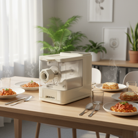 Machine à pâte électrique automatique en plastique de qualité alimentaire pour usage domestique, pour la cuisson de pizzas, pains, pâtes et nouilles, 260W, garantie 1 an