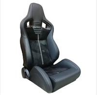 Siège de course universel noir en cuir de haute qualité pour simulateur de conduite automobile, réglable, avec support coulissant