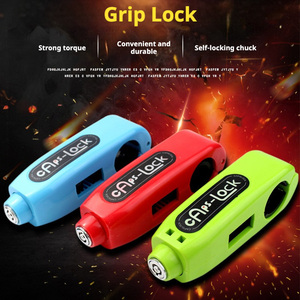 Kunci gagang stang anti-maling, pegangan kunci kendaraan listrik untuk sepeda motor sepeda skuter - Product Image 2