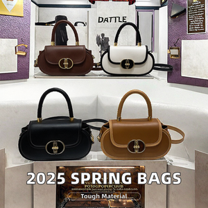 Bolsos de Mensajero de Moda 2025, Bolsos Cruzados de Piel Sintética con Solapa y Costuras de Lujo para Mujer, Alta Calidad, Cierre de Color - Product Image 2