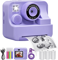Cámara Digital CMOS Mini Portátil para Niños, Impresión Instantánea, MicroSD HD/Full HD, Pantalla de 2.4 Pulgadas, Tecnología sin Tinta Segura, Educativa