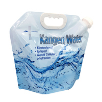 Sac d'eau économique, 5 litres, pour le contrôle du santé, matière alimentaire, avec bec, pour la Fitness