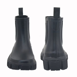 YL3555 Vente en gros <span class=keywords><strong>de</strong></span> bottes <span class=keywords><strong>de</strong></span> <span class=keywords><strong>pluie</strong></span> Chelsea pour femmes, en caoutchouc, imperméables, noires, unisexes, à la mode, personnalisées - Product Image 6