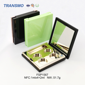 Wholesale 1ml*4+2ml <strong>Empty</strong> Cosmetic Container <strong>Eye</strong> <strong>Shadow</strong> <strong>Palette</strong> with Mirror and Blush Packaging Plastic Boxes - Product Image 5