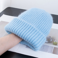 Bonnet en acrylique côtelé unisexe pour l'hiver, style streetwear et sport, avec nœuds et motifs de dessins animés, personnalisable avec logo – Vente en gros