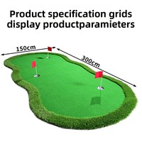Tapis de putting de golf en promotion – Mini green de golf simulé portable pour la maison, le bureau et l'entraînement en extérieur