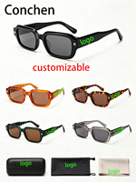 Nouvelles Lunettes de Soleil Polarisées UV400 Carrées Vintage en Acétate à Monture Complète, Design 2026, pour Hommes et Femmes au Quotidien