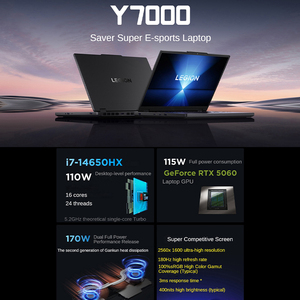Ordinateur portable Legion Y7000 2025 pour le gaming et l'e-sport, i7-14650HX, 16 Go, 512 Go, RTX5060, écran 15,3 pouces, design bureau et e-sport - Product Image 5