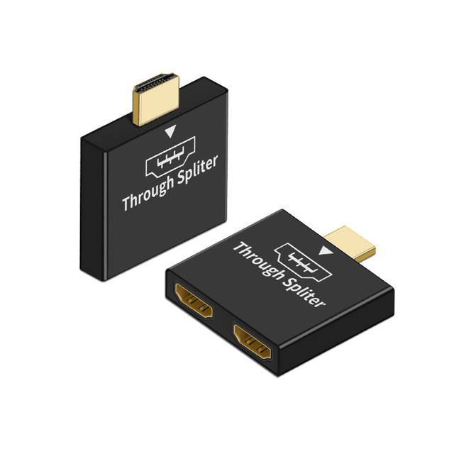 HD Multimedia Interface Splitter 1 in 2 Out HDTV Splitter Adapter 1080P Male to Dual HDTV Female High Definition Interface