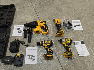 Wholesale Electric Industrial Brushless Profession Power Cordless <b>Tool</b> <b>Set</b> <b>Tools</b> Kit 4 in 1 <b>Tools</b> - Product Image 2