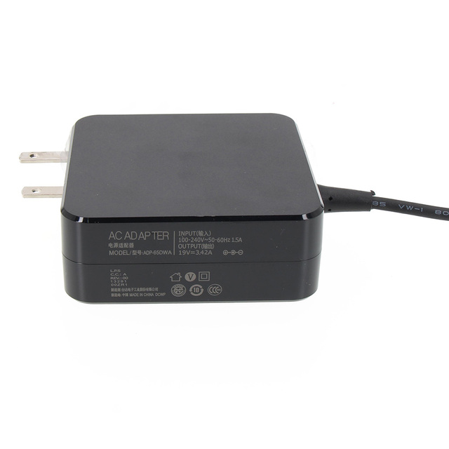 65W New Quick Charger 19V 3.42A Square Shape Power AC Adapter 4.0 1.35mm Laptop Charger