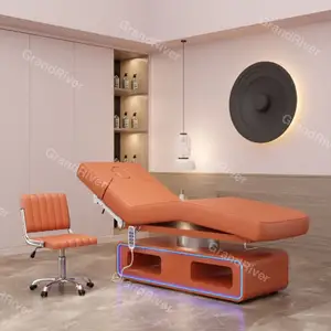 Fabricante preço salão facial spa cama cadeira elétrica elevador automático 3 4 motor spa elétrica beleza massagem mesa Cama