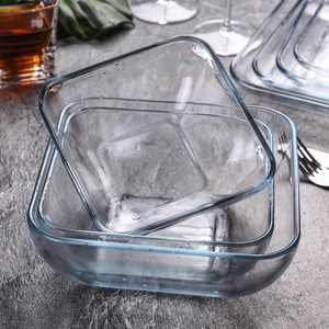 Instock hxglass Bát Bộ 5/6/7/8 inch Baking Glass phục vụ trộn lò vi sóng bát thủy tinh bán buôn - Product Image 1