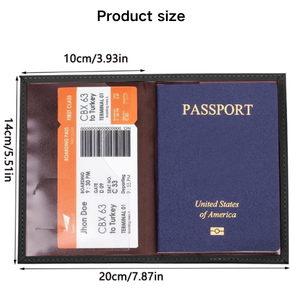 Vente en Gros Étui de Passeport en Cuir PU Porte-Cartes Prix Abordable Housse de Passeport de <span class=keywords><strong>Voyage</strong></span> Mince - Product Image 5