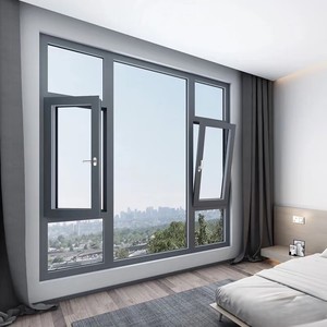Fenêtre à battants verticaux inclinables et pivotants avec isolation thermique, design moderne, certifiée Energy Star pour salon et école - Product Image 6