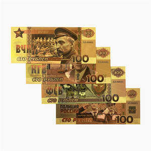 Rublo 100 impermeable, 4 diseños, rublo 100, lámina dorada - Product Image 5
