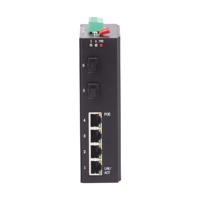 Switch industriel géré couche 2 1000M 2SFP + 4RJ45, large plage de température IP40, pour surveillance de ville intelligente