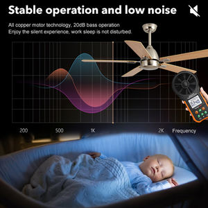 Indoor Simple Decorative 48 Zoll Energie sparende elektrische Wand steuerung Zeitgenössischer Decken ventilator - Product Image 2