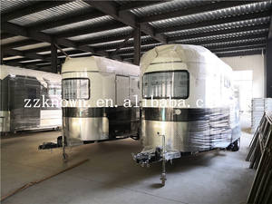 Remorque miniature avec caisse habitable en acier galvanisé, 2 essieux, chariot de transport pour chevaux de course, capacité maximale de 2400 kg pour 2 chevaux - Product Image 4