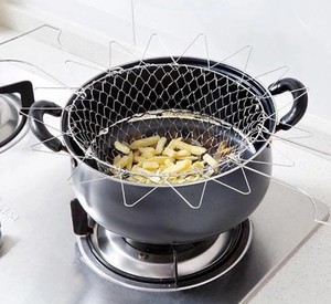 Opvouwbare Chef-Kok Fruitmand 304 Roestvrij Staal 12 In 1 Opvouwbaar Voor Het Stomen Koken Frituren Keukengereedschap Spoelmiddel - Product Image 3