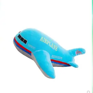 2024 vendita calda alta quantità Custom Design morbido imbottito aereo giocattoli promozionali per bambini morbido aereo giocattolo con Logo personalizzato peluche