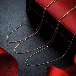 Collier chaîne carrée en or rose pur 18 carats de luxe pour hommes, bijoux personnalisés italiens en or AU750, vente en gros Xinfly - Product Image 5