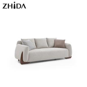 <span class=keywords><strong>Canapé</strong></span> modulaire <span class=keywords><strong>convertible</strong></span> <span class=keywords><strong>3</strong></span> <span class=keywords><strong>places</strong></span> en tissu, ensemble de canapés souples avec pieds en bois pour la maison, le salon, les hôtels et les villas - Product Image 4