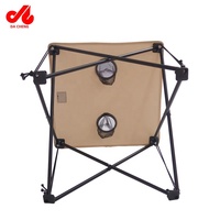 Table de camping carrée pliable portable en tissu, mobilier d'extérieur moderne avec porte-gobelet pour les voyages, la randonnée, la pêche et le jardinage