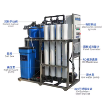 Système de purification d'eau par osmose inverse automatique en acier inoxydable 500L, machine de traitement d'eau pure, équipement de purification RO