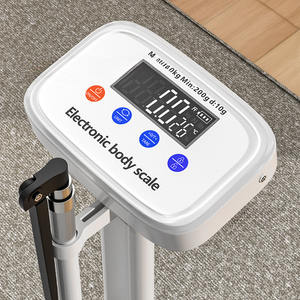 डिजिटल 190 सेमी 200 किलोग्राम वजन चिकित्सक पैमाने के साथ ऊंचाई रॉड अस्पताल शरीर के वजन अल्ट्रासोनिक बीएमआई - Product Image 2