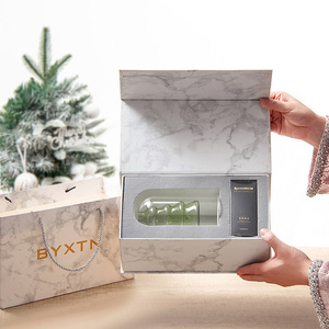 Bouteille d'arôme créative à double couche en verre soufflé transparent, décoration intérieure nordique pour Noël, décoration florale hydroponique - Product Image 4